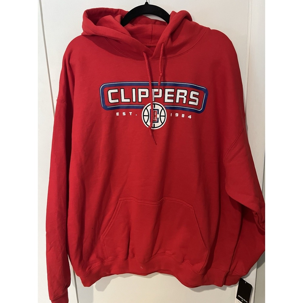 NWT Los Angeles Clippers Mens‎ Size XL Red Hoodie Basketball New